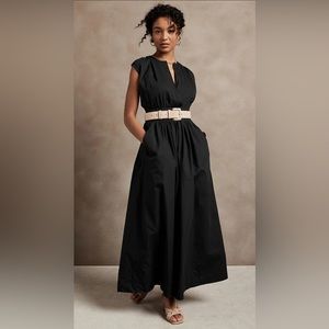 Notch-Neck Maxi Dress